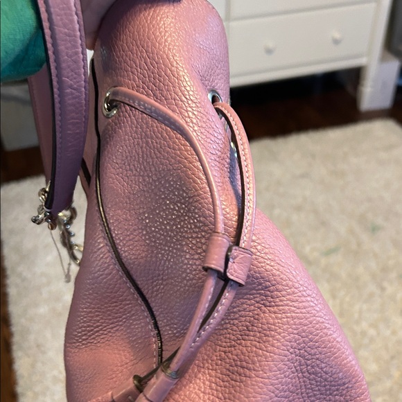 Coach Elle Lavender Leather Shoulder Bag - Picture 7 of 7